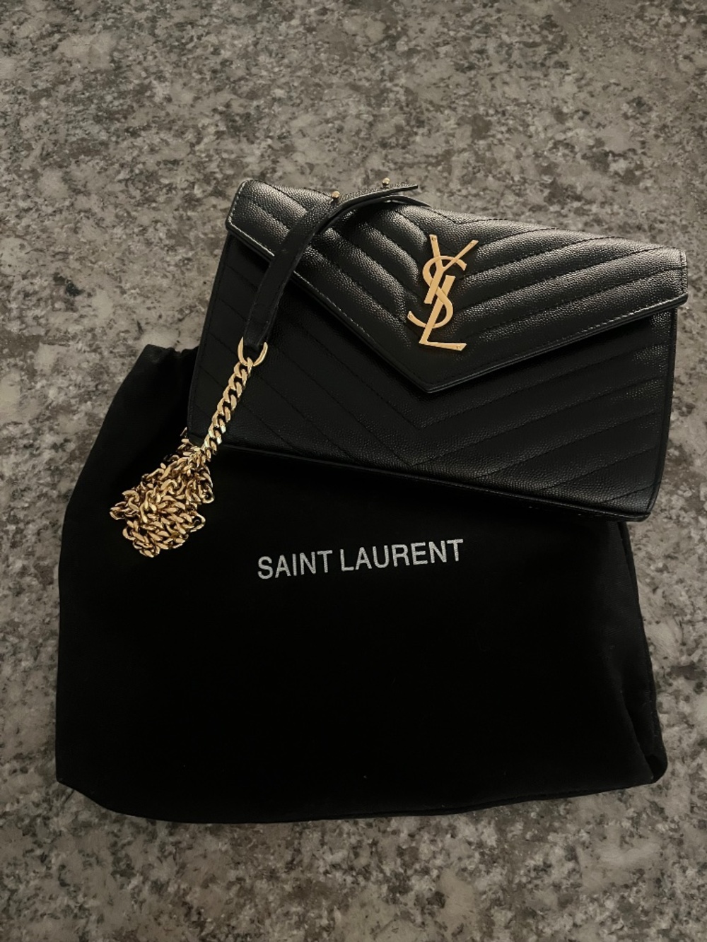 YSL BLACK CROSSBODY BAG - Picture 3 of 12